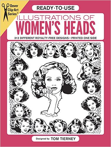 Ready-To-Use Illustrations of Women's Heads