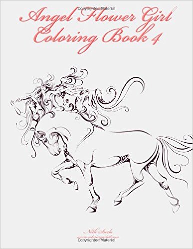 Angel Flower Girl Coloring Book 4: Angels, Demons, Fairies, Cat Girls and Other Fantasy Women's Bodies
